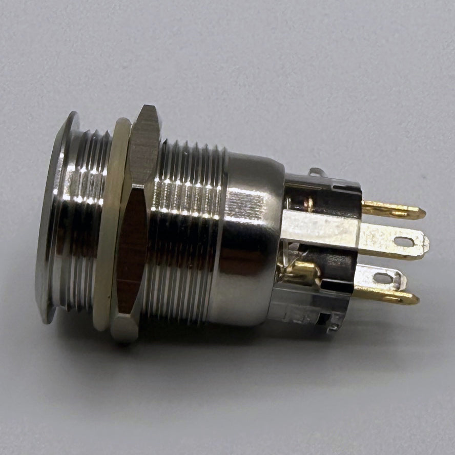 19MM Latching Hazard Button LED Backlit Red