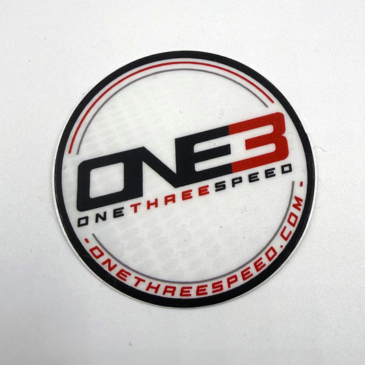ONE3 Speed 2" Circle Sticker