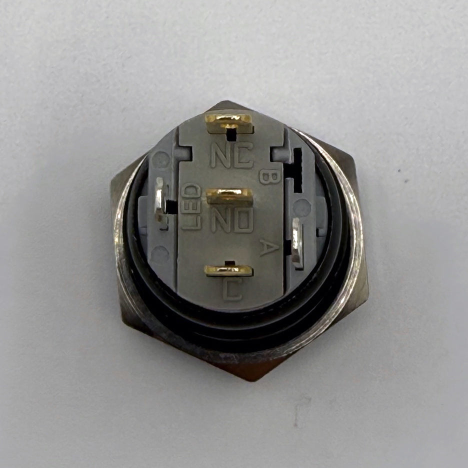 16MM Latching Button LED Backlit Purple