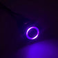 16MM Latching Button LED Backlit Purple