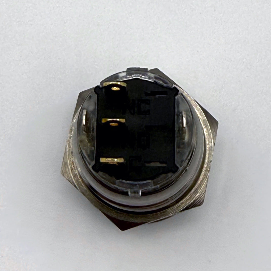 19MM Latching POWER Button LED Backlit White