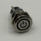 19MM Latching POWER Button LED Backlit White