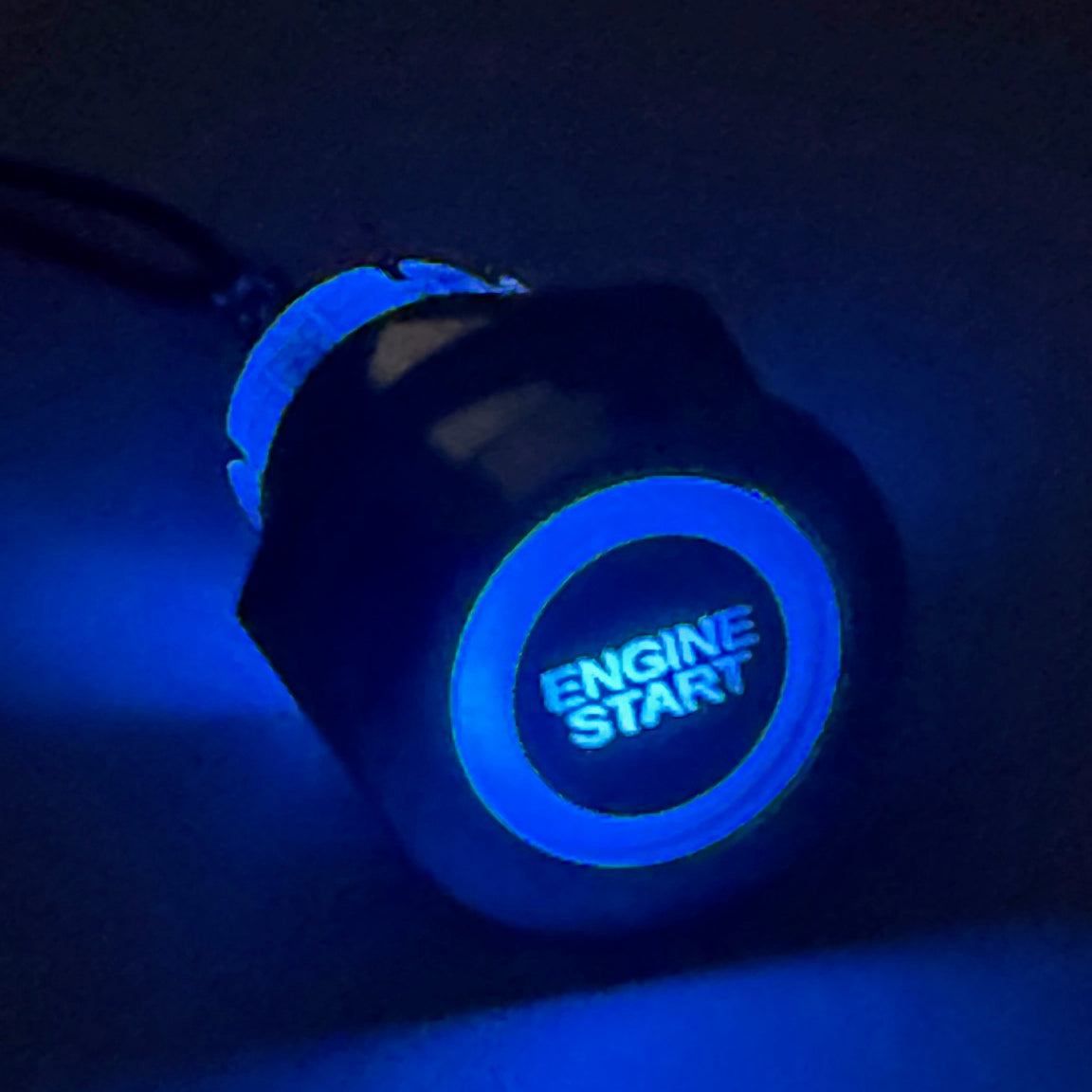 19MM Momentary Engine Start Button LED Backlit Blue
