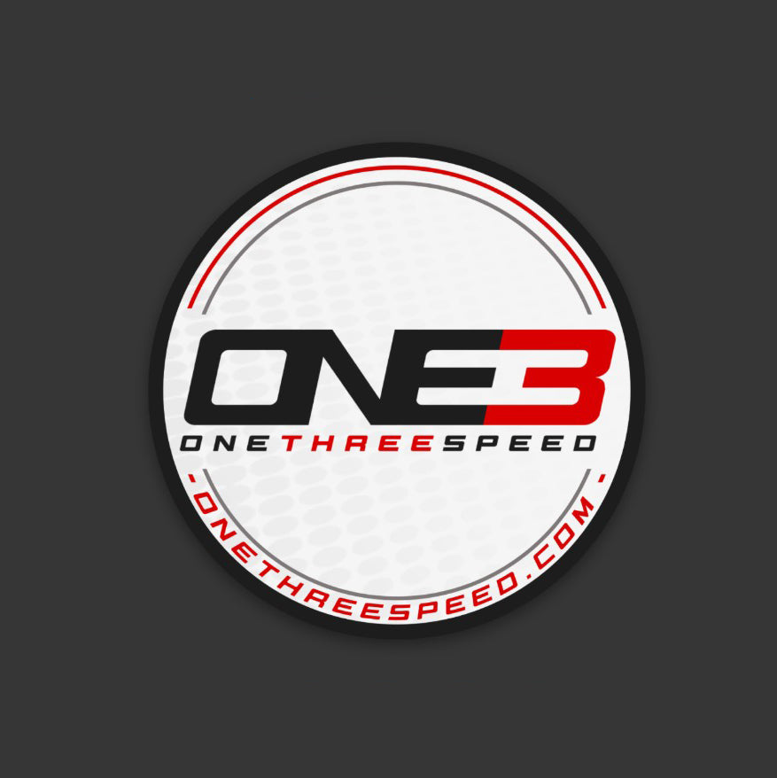 ONE3 Speed 2" Circle Sticker