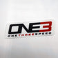 ONE3 Speed Rig Sticker